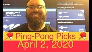 Ping-Pong Picks (4-2-20) | Table Tennis Betting Predictions | Russia Liga Pro Moscow Sports Gambling