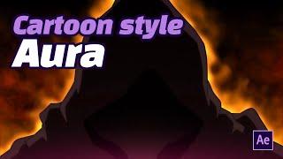 2D Cartoon style Aura (no plugin) : After effects tutirial