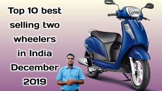 Top 10 best selling two wheelers in India December2019 |  Motorcycle sales report by Neelu arts