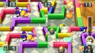 Mario Party 10 Series Maps - Rosalina vs Wario vs Daisy vs Waluigi (Mushroom Park) MARIO CRAZY