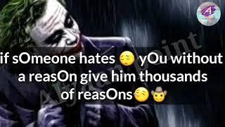 Top 10 quotes of joker||English quotes ||Alyaan point