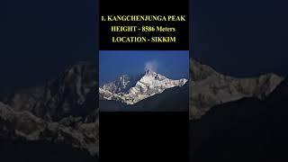 TOP 10 BIGGEST/TALLEST MOUNTAINS OF INDIA #mountains  #tallestmountains #information #viral #shorts