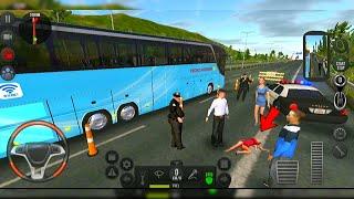 Bus Simulator : Ultimate Accident And Police Stopped Me Again!! Bus Games Android Gameplay