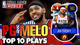 Point Guard CARMELO ANTHONY Top 10 Plays! | Best PG in NBA Live Mobile Season 4 | Buzzer Beater