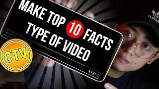 How to Edit like Clark TV! Phone lang! Top 10 Facts Type Video Tutorial!