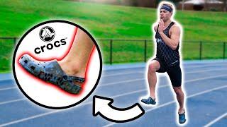 NEW 400 METER WORLD RECORD!!! ... (in Crocs)