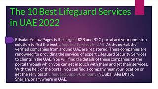 The 10 Best Lifeguard Services in UAE 2022