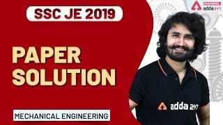 SSC JE 2019 | Mechanical Engineering | SSC JE Paper Solution