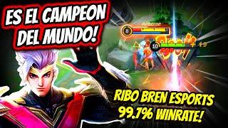 ¡ASI JUEGA EL CAMPEON DEL MUNDO! RIBO TOP 1 GLOBAL CHOU 99.7% WINRATE! | MOBILE LEGENDS