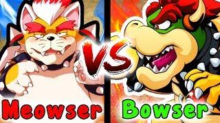 What If BOWSER And MEOWSER Ended Up In A Battle? - Super Mario Versus