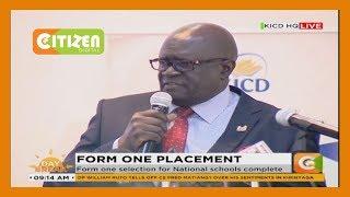 Education CS George Magoha presides over ceremony set for announcing the placement form 1 students