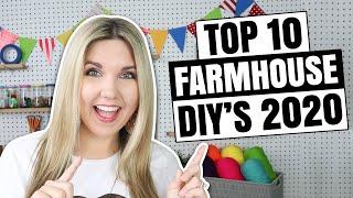 Top 10 Farmhouse DIY's 2020 - Home Decor on a Budget