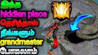 top 5 hidden place in ff for grandmaster pushing||how to go grandmaster easily tips&tricks|pppgamers