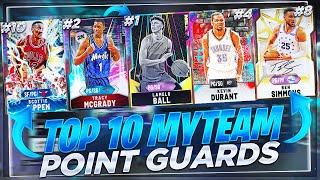 THE TOP 10 BEST POINT GUARDS IN NBA2K20 MYTEAM!! WHICH PGS ARE WORTH PICKING UP!?!?