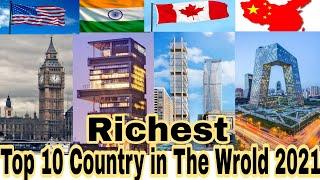 Top 10 Richest Country in the world list 2021 || Amir country 2021