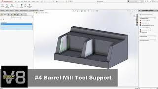 BobCAM V8 - Top 10 New Features | #4  Barrel Tool Support