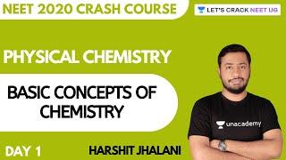 Basic Concepts of Chemistry | Crash Course for NEET 2020 | Day 1 | Chemistry | Harshit Jhalani