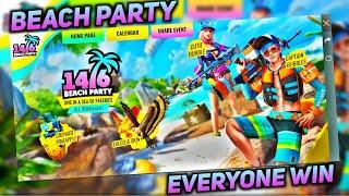 Beach Party Event Full Details | Everyone Win Reward | Summer Special | Free Fire Player