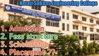 Expose Netaji Subhas Engineering college || 100% Honest Review|| Hostal,Fees structure,How to apply?