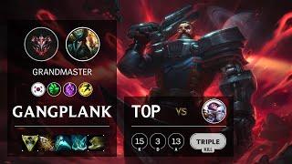 Gangplank Top vs Fiora - KR Grandmaster Patch 10.21