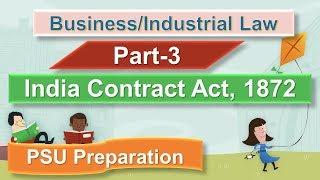 Business Law I Part-3 I PSU Preparation I Finance and Accounts I Indian Contract Act, 1872