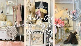 3 SHABBY CHIC FRENCH COUNTRY SUMMER DECOR DIY'S! SCAVENGER HUNT W/CRICUT GIVE AWAY!