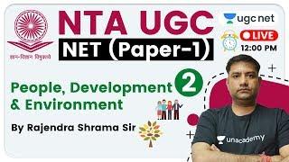 NTA UGC NET 2020 (Paper-1) | People, Development & Environment by Rajendra Sir | Day -2