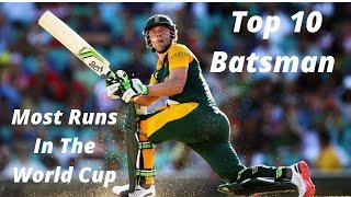Top 10 Batsmen with Most Runs in World Cup | 1 | WORLD INFORMATION ROOM
