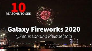 2020 New Year's GALAXY Fireworks at Penn's Landing Philadelphia PA