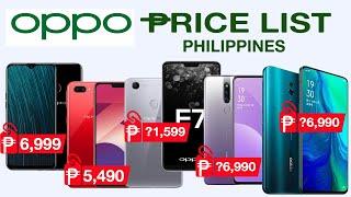 Oppo Phones Price List in Philippines