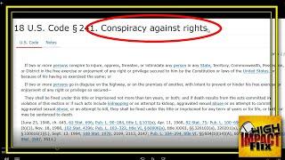 "Conspiracy Against Rights" Law You've Never Heard Of!