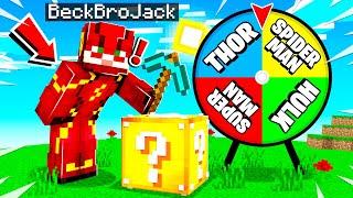 *NEW* SUPERHERO LUCKY BLOCKS IN MINECRAFT! (The Flash, Thor, Spiderman)