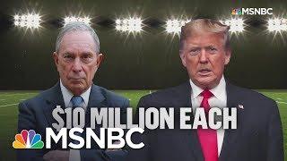 Bloomberg, Trump Kick Off Super Bowl With Competing Commercials | MSNBC