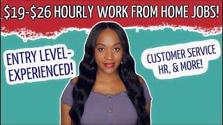 ⭐️ TOP RATED COMPANIES HIRING NOW FOR MULTIPLE WORK FROM HOME JOBS! $19-$26 HOURLY!