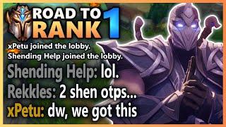 When 2 Challenger Shen OTPs get on the same team ft. Shending Help - Road To Rank 1 (#23)