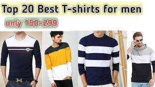 Top 20 best T- shirts for men in full sleeves || Online best t shirts for men in half sleeves