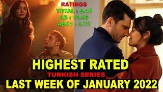 Top 10 Highest Rated Turkish Drama Series Last Week Of January 2022