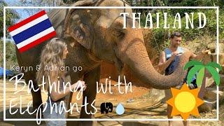 TOP EXPERIENCE IN THAILAND| Bathing with Elephants in Thailand