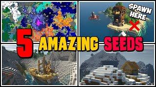 TOP 5 BEST NEW EPIC 1.16 SEEDS! Hermitcraft Seed! Impossible Spawn Seed! Super Elevated Shipwreck!