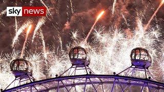 UK celebrates New Year with thousands of fireworks