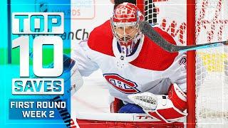 Top 10 Saves from Week 2 of the First Round | 2021 Stanley Cup Playoffs