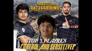 Top 3 player control and sensitivity pubg: mortal,scout,jonathan