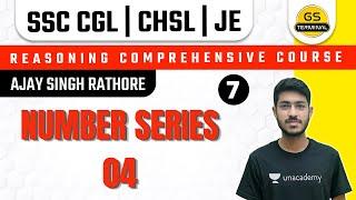 Reasoning Comprehensive Course for SSC CGL/CHSL/JE by Ajay Rathore | Number Series (Part-4)