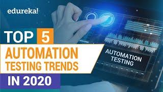 Top 5 Automation Testing Trends in 2020 | Automation Testing Training | Selenium Training | Edureka