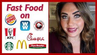 TOP 10 FAST FOOD MEALS ON WW | POINTS INCLUDED | MYWW | WEIGHT WATCHERS!