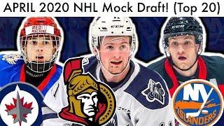 APRIL 2020 NHL Mock Draft! (Top 20 Prospect Rankings & Lafreniere/Stutzle/Rossi World Juniors Talk)