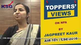 Jagpreet Kaur, AIR 101 CSE 18, NPA, Toppers' Views, KSG India