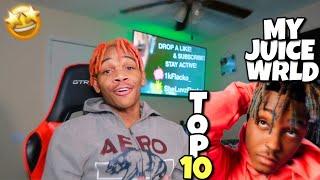 MY TOP 10 JUICE WRLD SONGS !! | VLOGMAS DAY 13