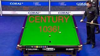 Ronnie O’Sullivan CENTURY NO 1036 - 02/02/2020 Coral World Gran Prix