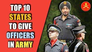 Top 10 States Of India That Have Produced Most Officers For Indian Army In 2019 (Hindi)